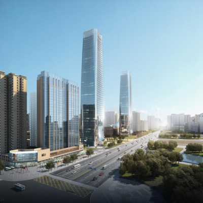 鸿通集团携手绿地控股打造南充天际线